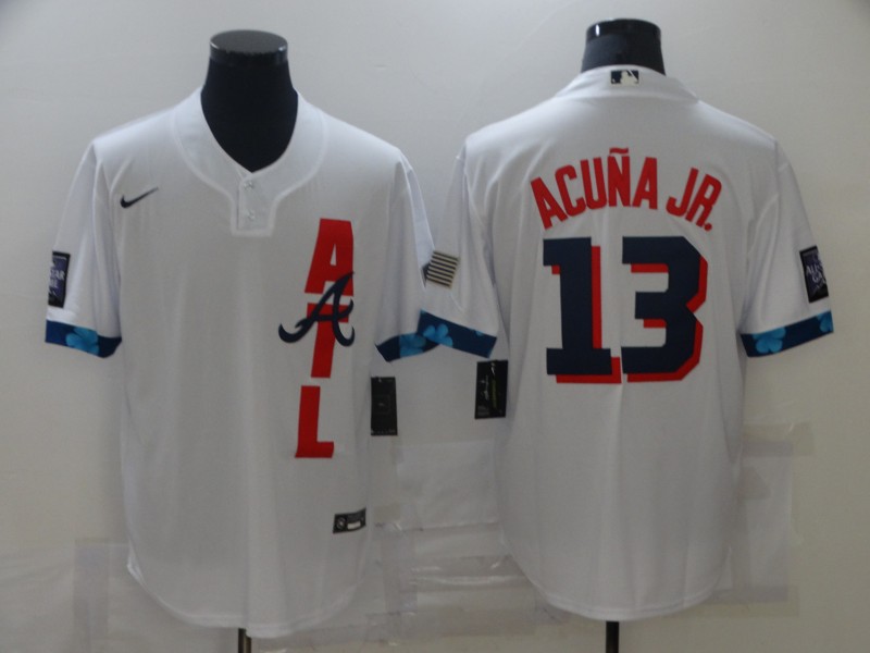 Braves 13 Ronald Acuna Jr. White Nike 2021 MLB All-Star Cool Base Jersey,We sell and wholesale Braves 13 Ronald Acuna Jr. White Nike 2021 MLB All-Star Cool Base Jersey on line form chian!